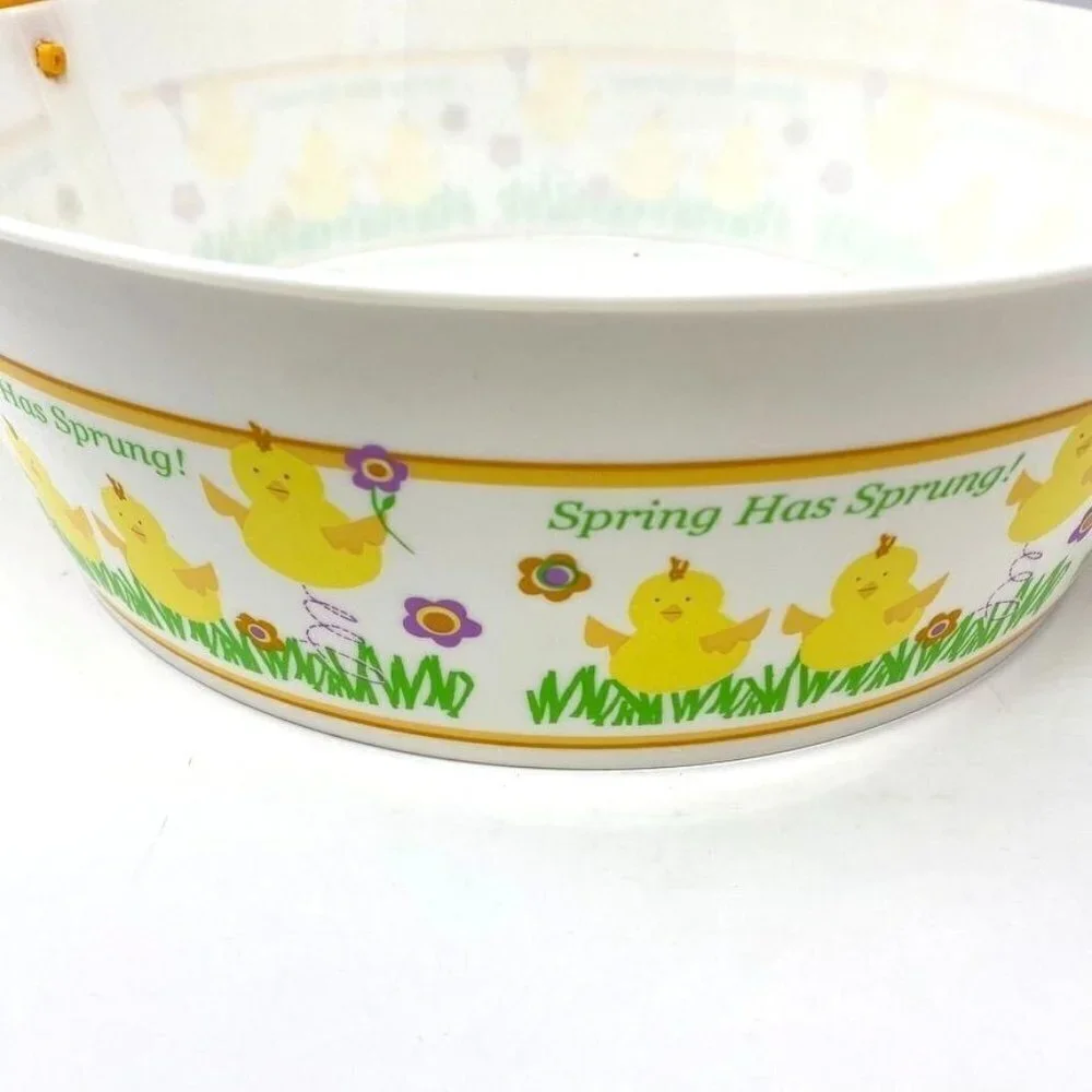 Target Large Plastic Easter Basket White Yellow 12